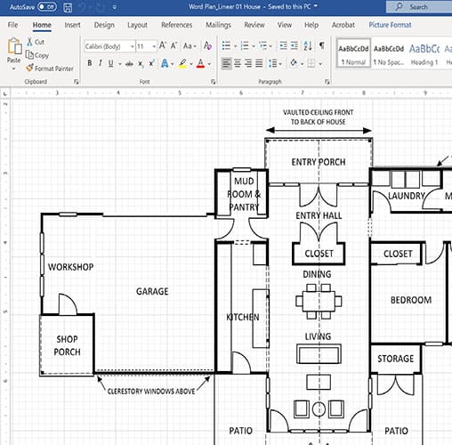 How To Draw Your Floor Plan Using Word – Hodeby